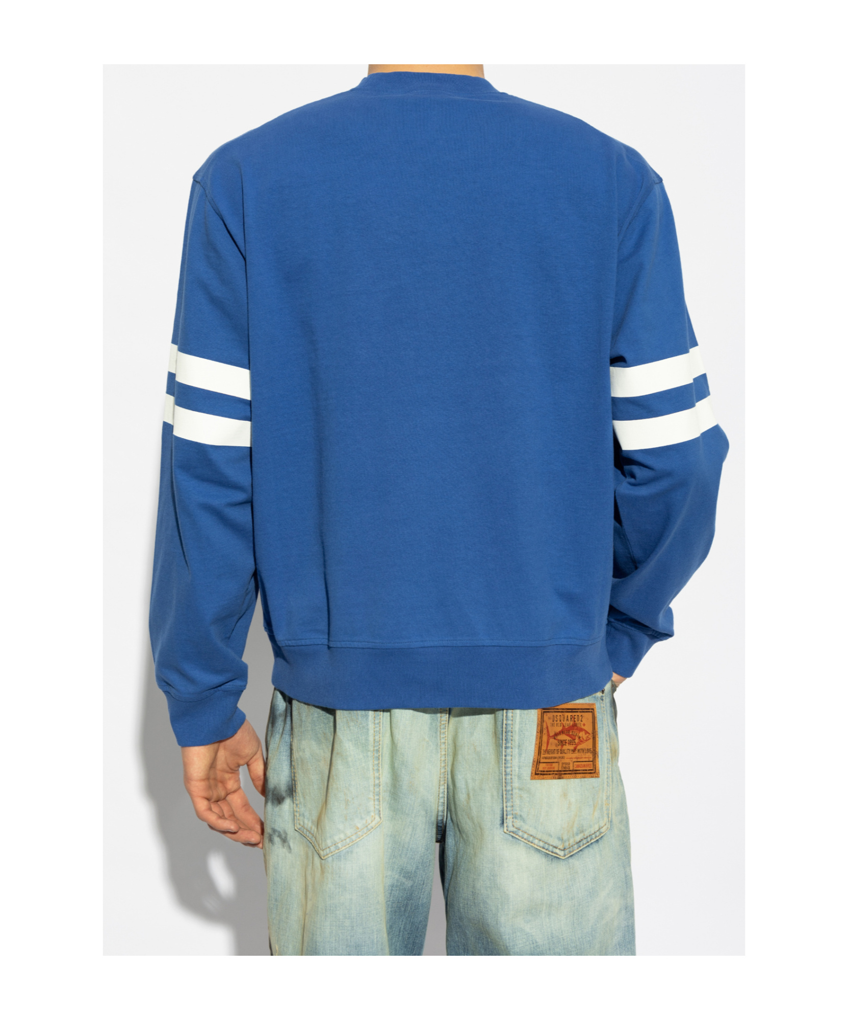 Dsquared2 Long-sleeved Sweater In Blue
