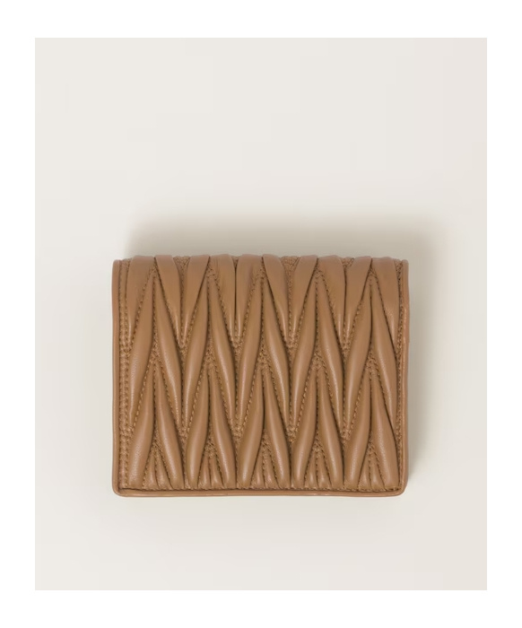 Miu Miu Small Matelassé Nappa Leather Wallet