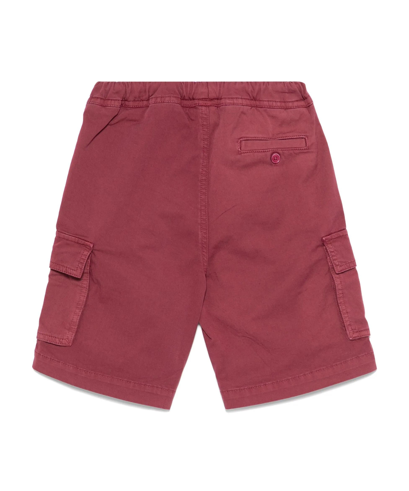 Il Gufo Elastic Waist Shorts In Red