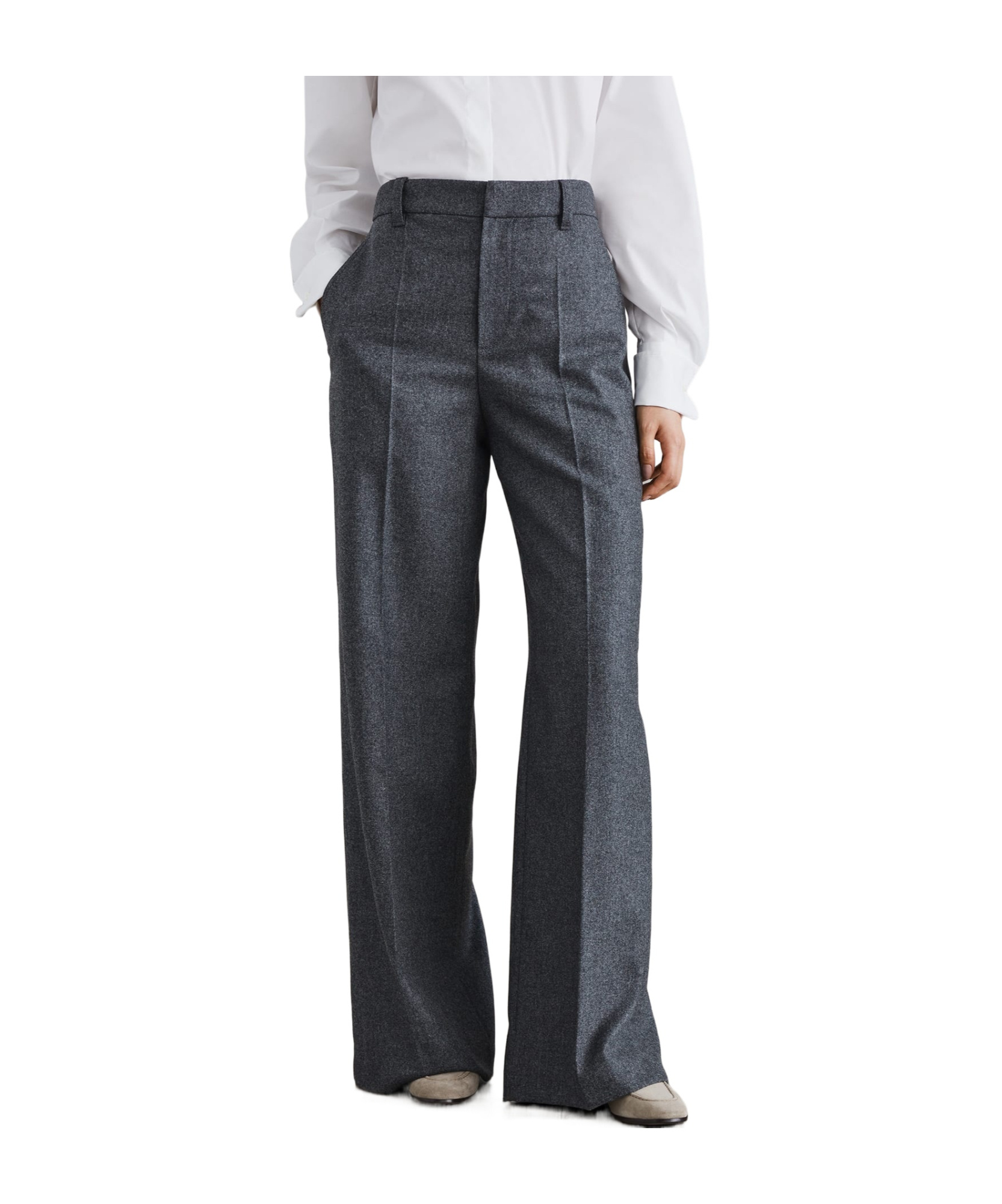 Brunello Cucinelli Wide-leg Tailored Trousers In Black