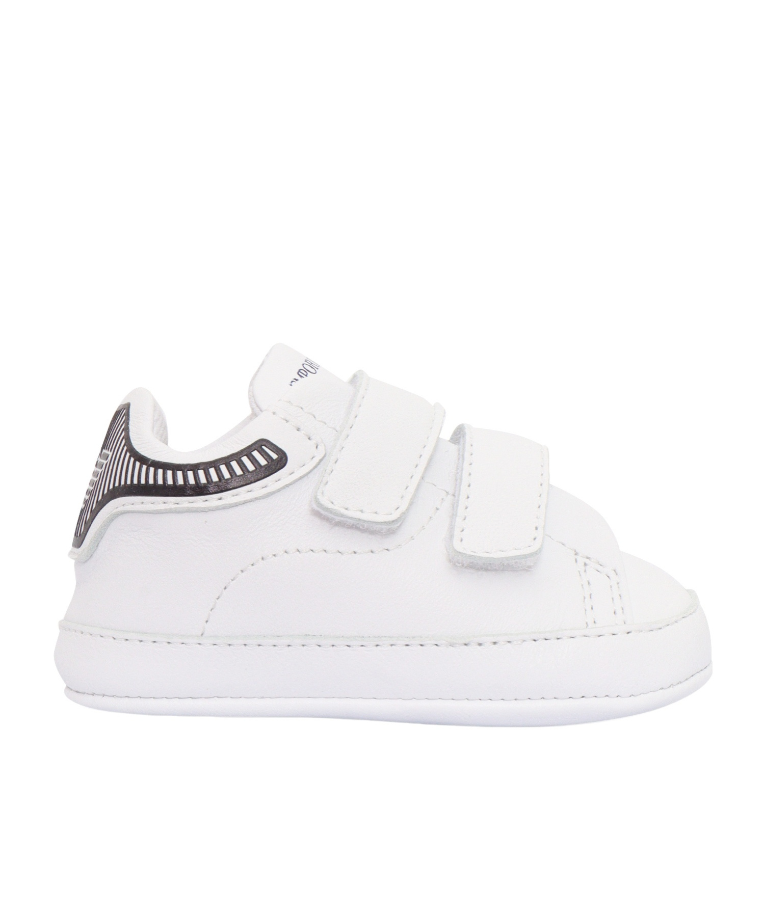 Emporio Armani Velcro Sneakers In White