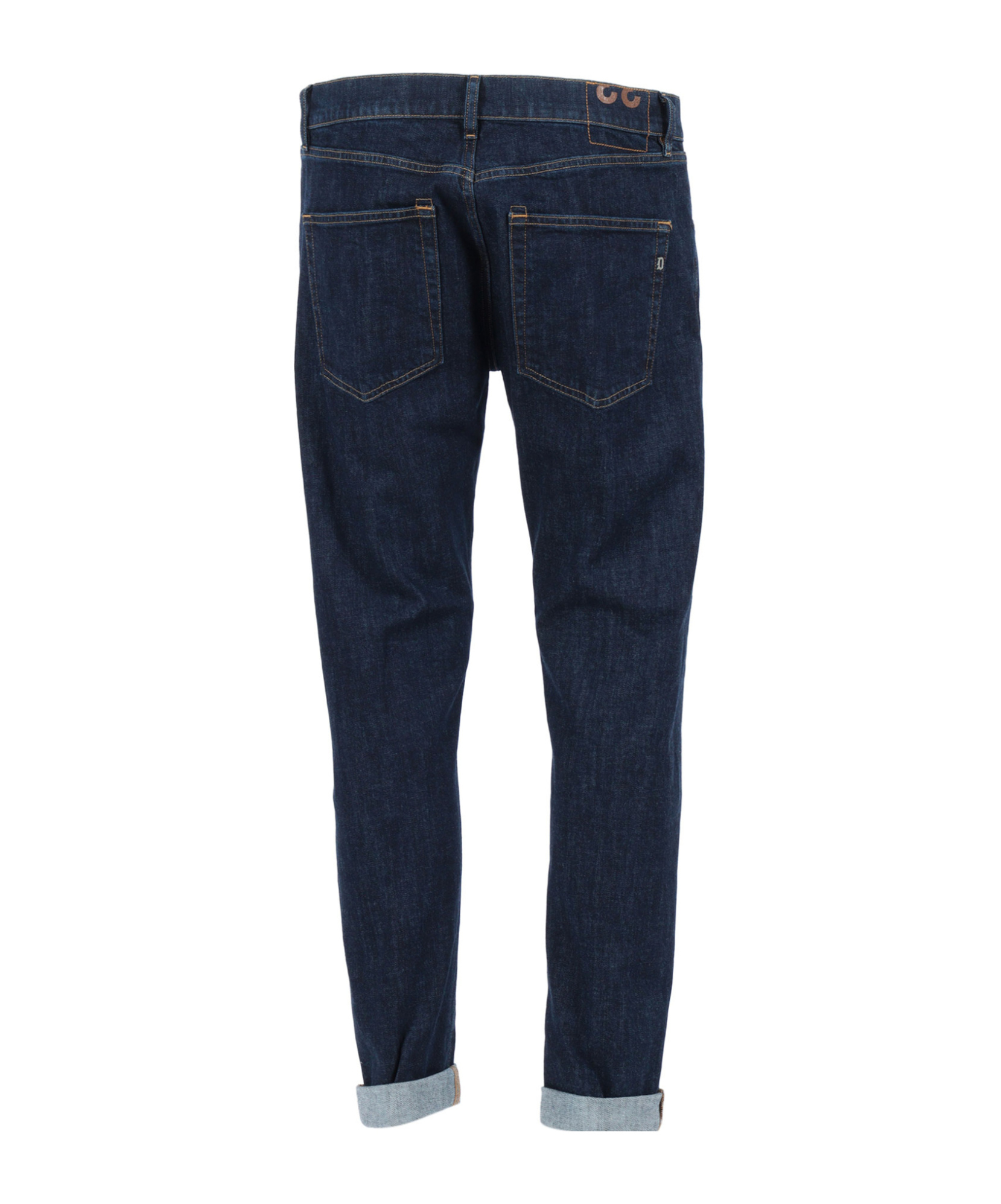 Dondup Denim Trousers With Belt Loops In Blue
