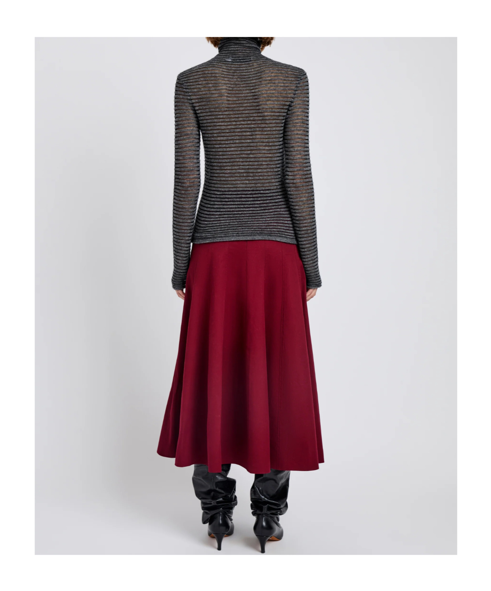 Philosophy Di Lorenzo Serafini Hailey Striped Sweater In Black