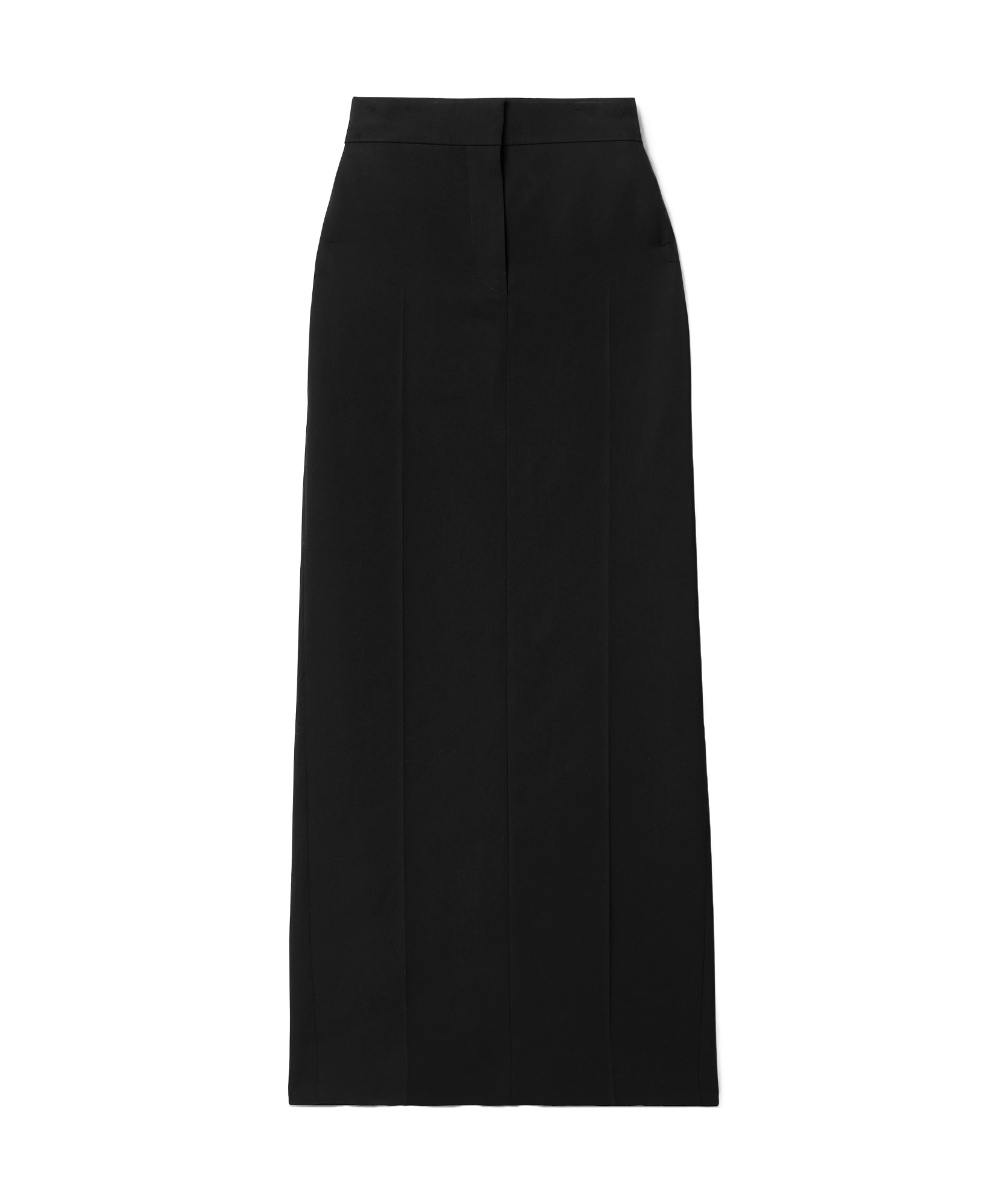 The Row Bartelle Silk And Wool Pencil Skirt In Black