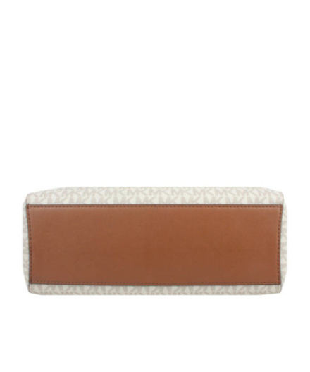 Michael Kors Large Jet Set Shoulder Bag In White