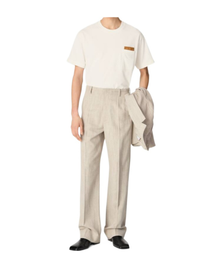 Bottega Veneta Viscose And Silk Pants In Neutral