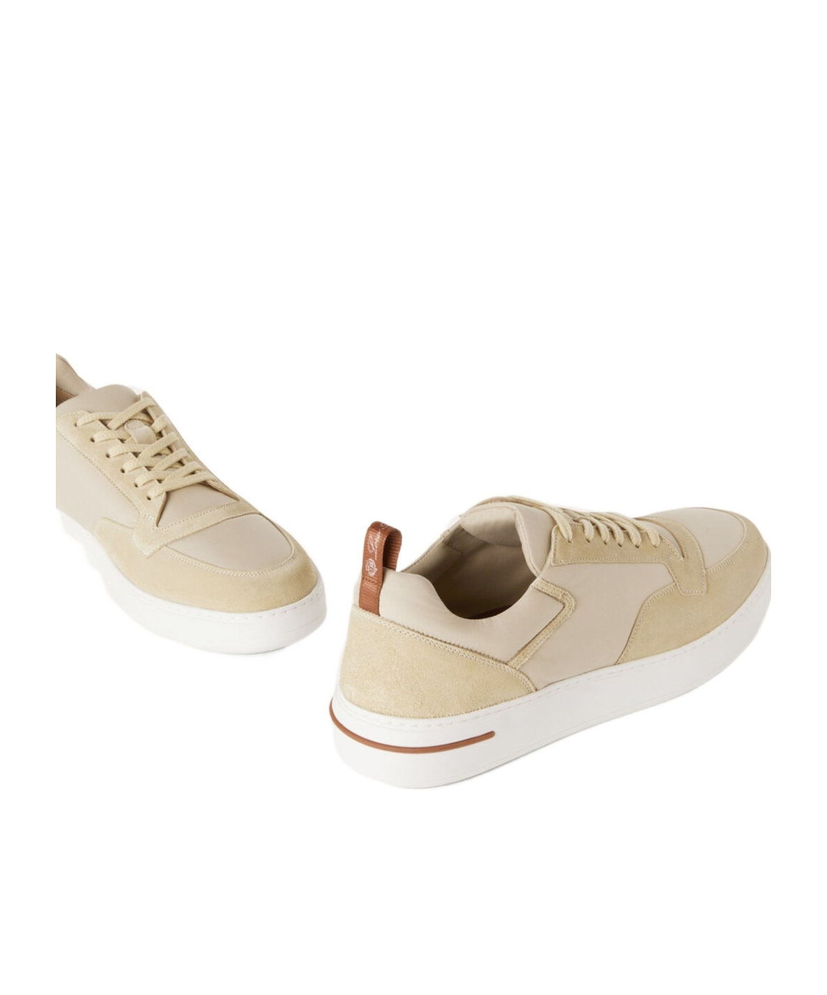 Loro Piana Newport Walk Casual Shoes In Nude