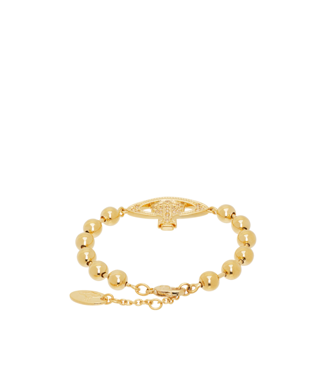 Vivienne Westwood Thames Mini Bas Relief Bracelet In Gold