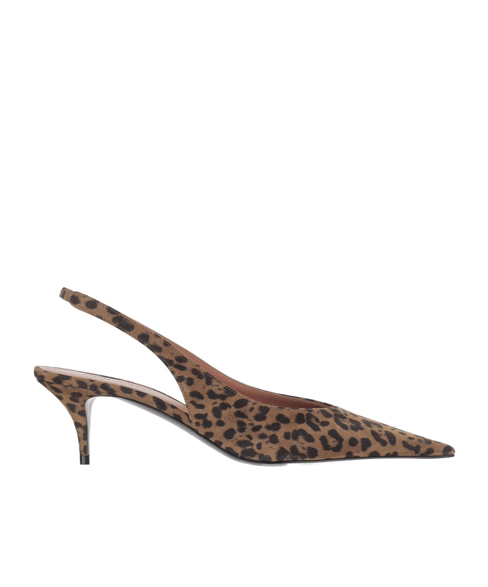 Amina Muaddi Pointed High-heeled Sandals In Brown