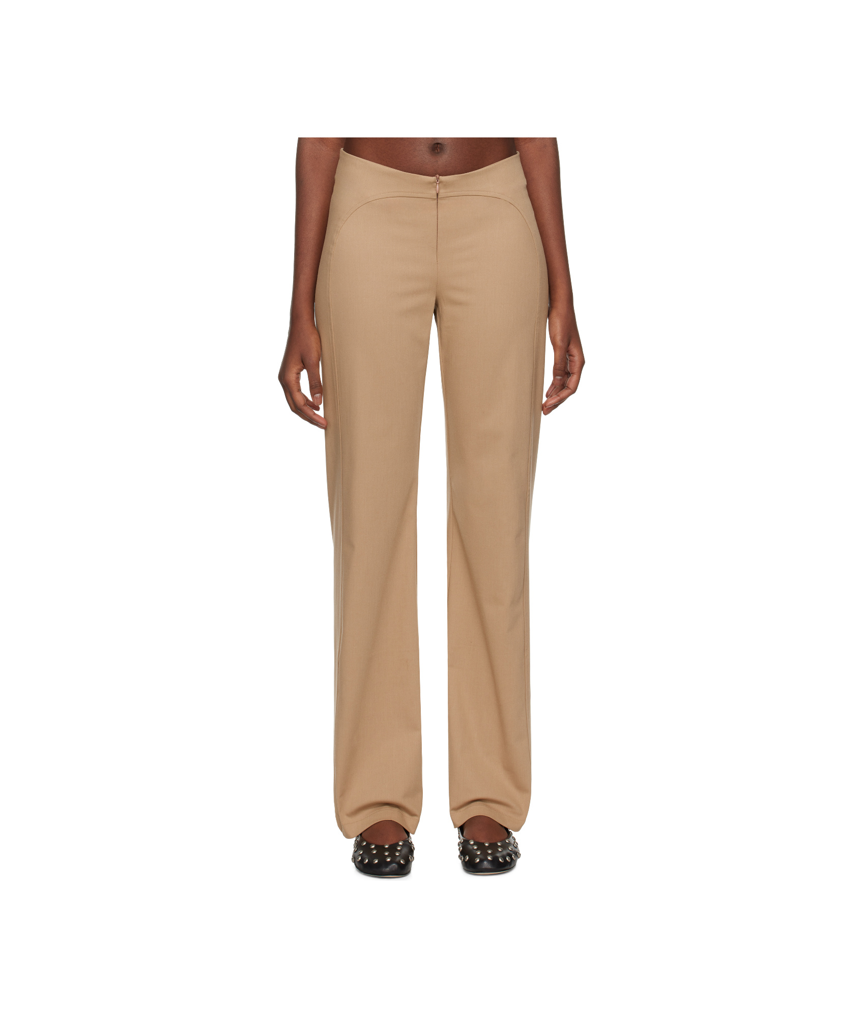 Gimaguas Beige Iris Trousers In Camel
