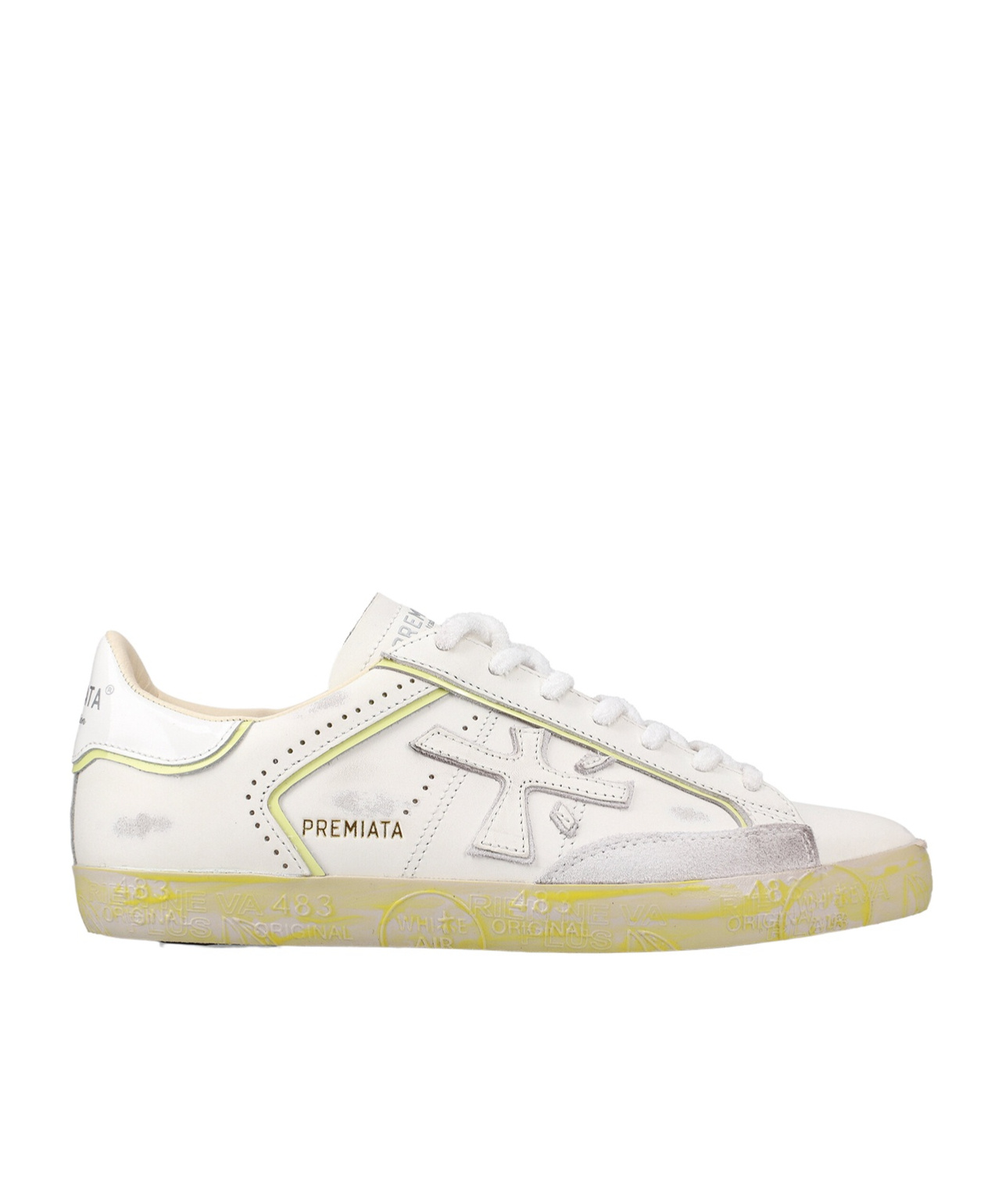 Premiata Hit The Color Low-top Casual Shoes In White