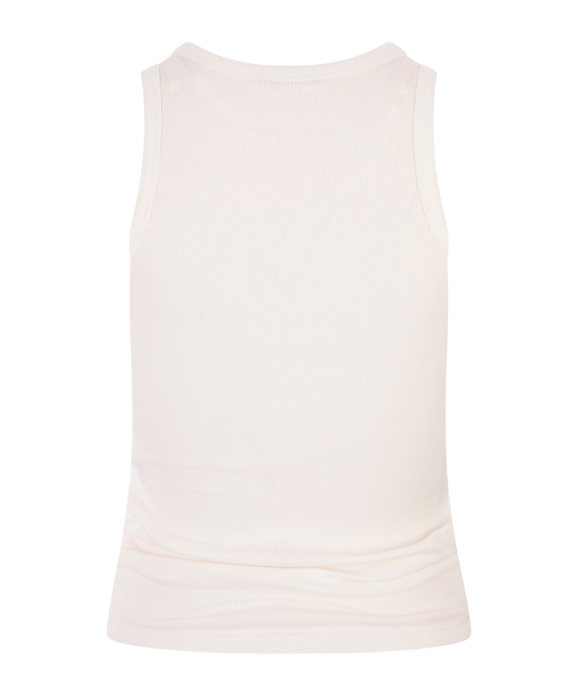 RABANNE PACO RABANNE RUCHED DETAILED ASYMMETRIC TANK TOP 