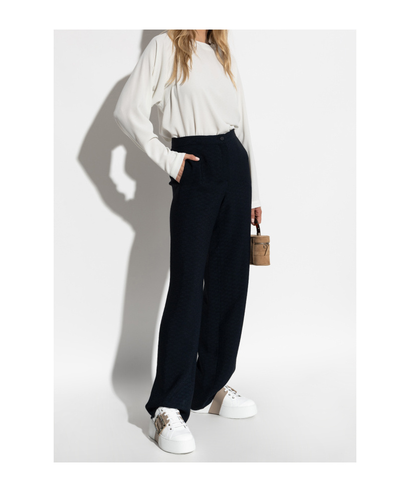 Emporio Armani Button-detail Raglan-sleeves Blouse In White