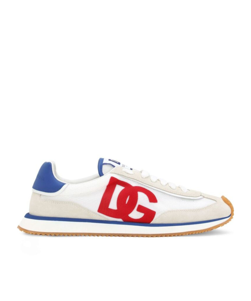 Dolce & Gabbana Cushion Low-top Sneakers Featuring Contrasting Elements In White