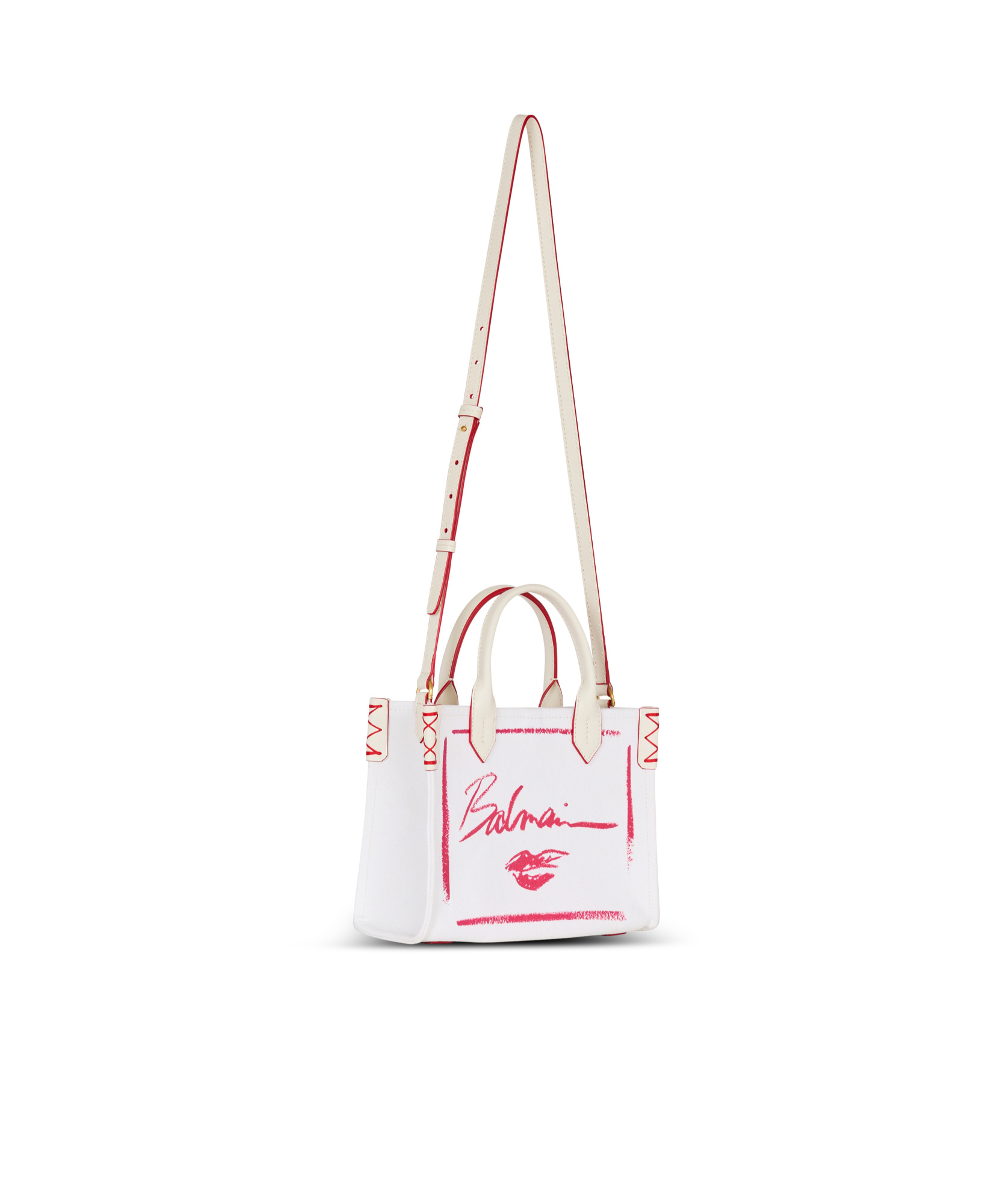 Balmain B-army Tote Bag In White