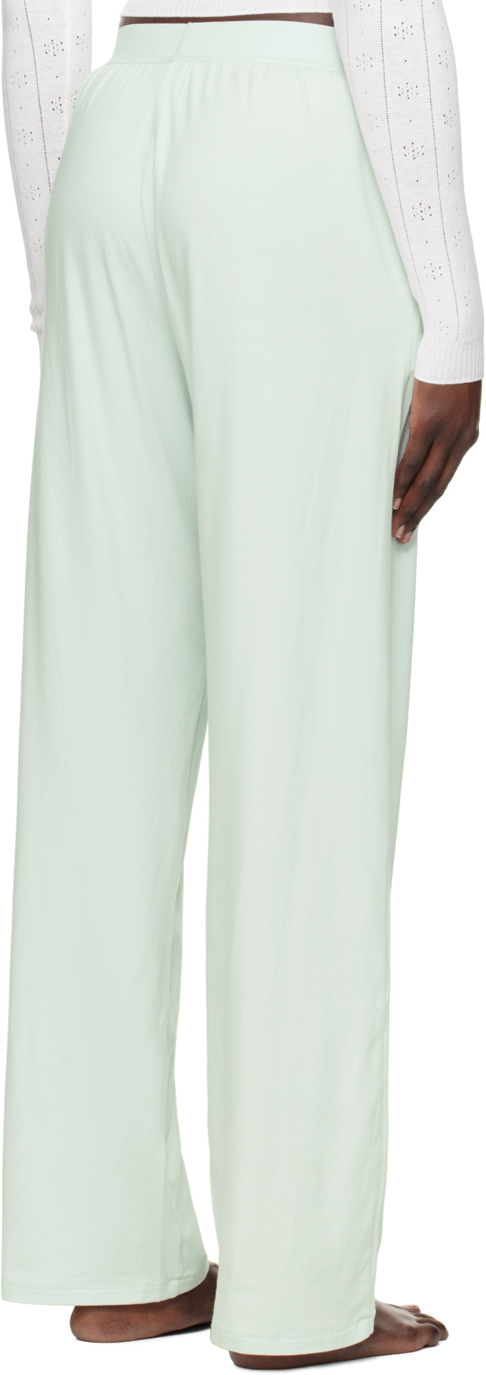 Skims Elastic Waist Sweatpants In White