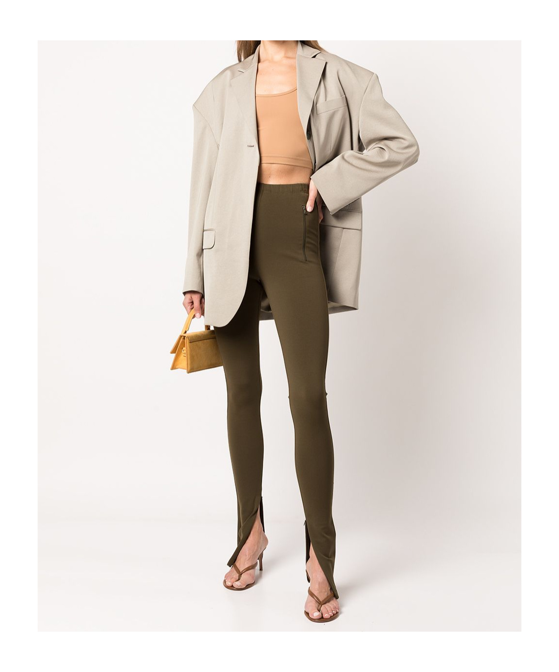 Wardrobe.nyc Zipped Leggings