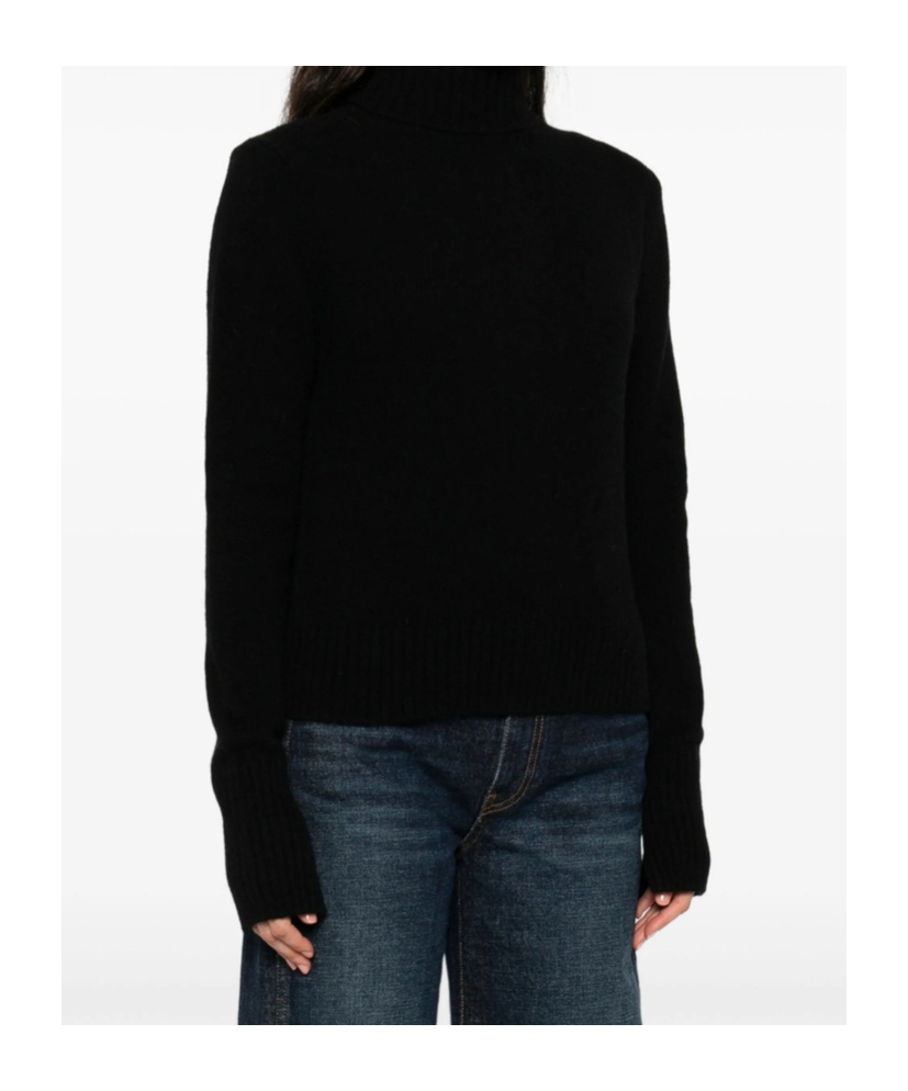 Carven Long-sleeved Knitted Cardigan In Blue