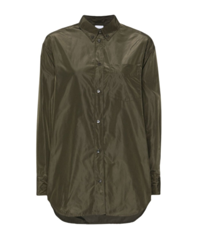 Aspesi Taffeta Shirt In Green