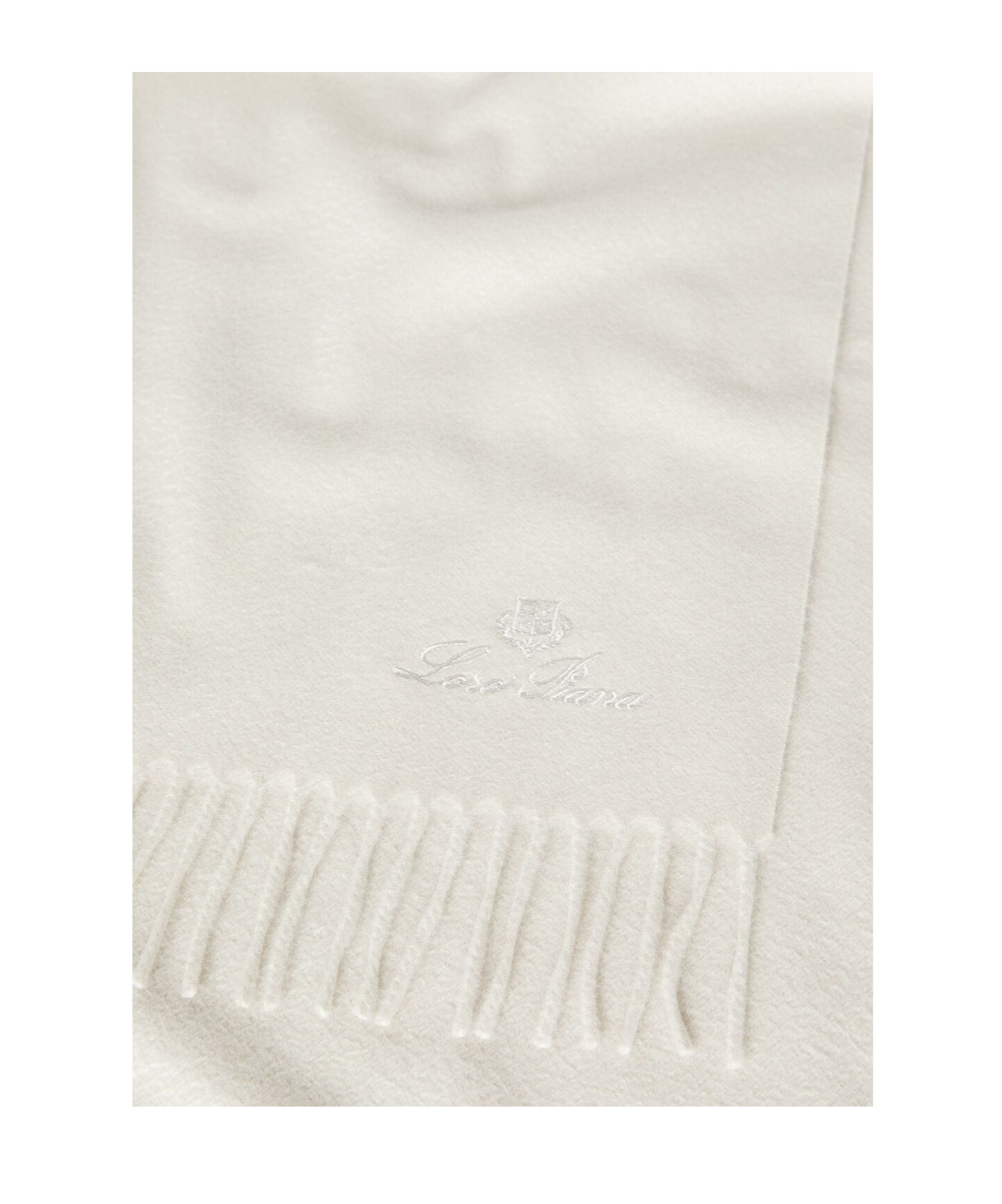 Loro Piana Fringed Scarf In Earl Grey