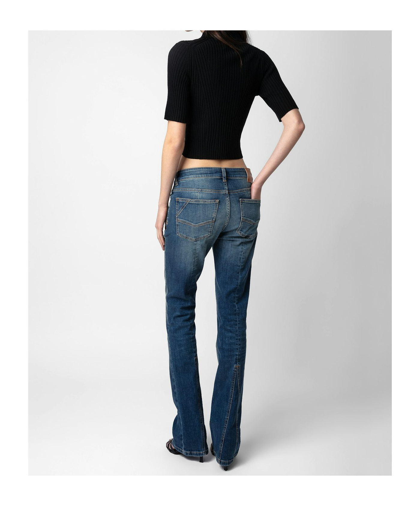 Zadig & Voltaire Lyam Short-sleeve Ribbed Cardigan In Black