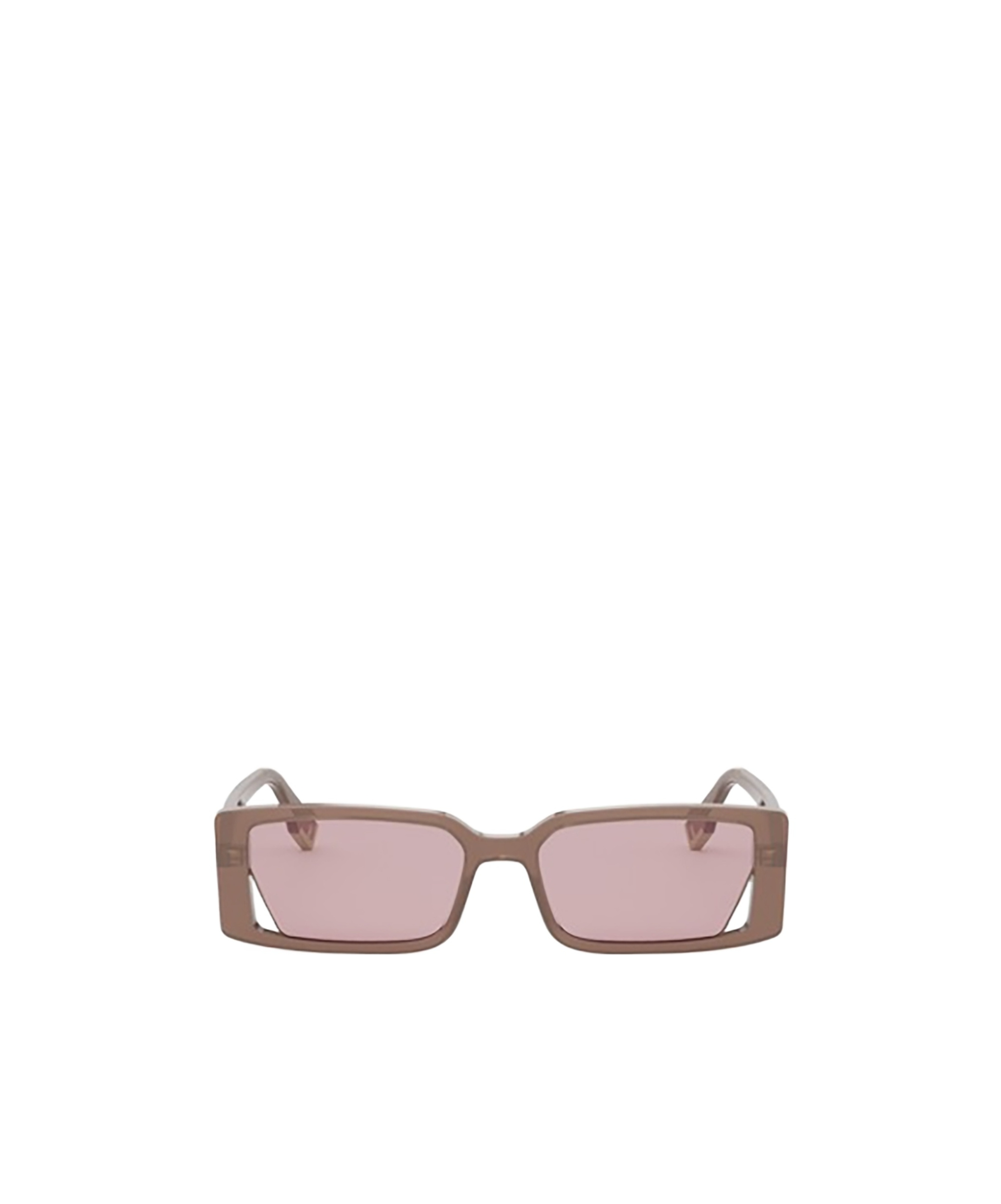 Fendi Way 53mm Rectangular Sunglasses In Nude