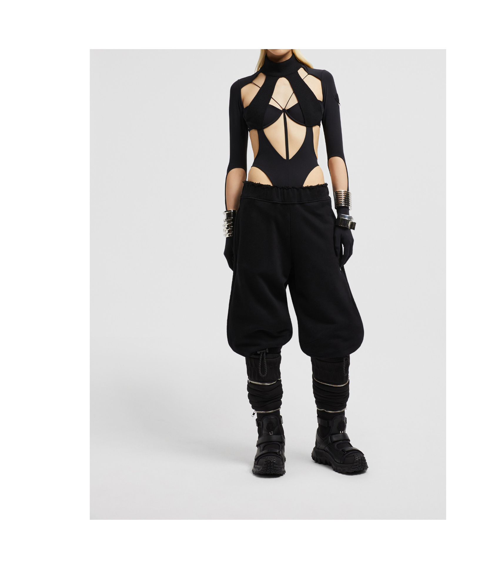 Shop Moncler X Willow Smith Cotton Track Pants In Black