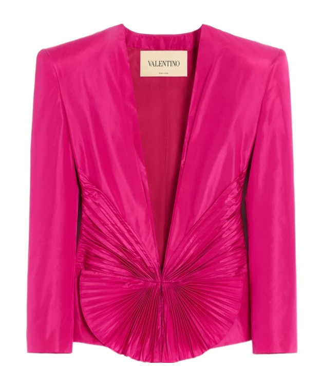 Valentino Long-sleeve Blazer In Pink