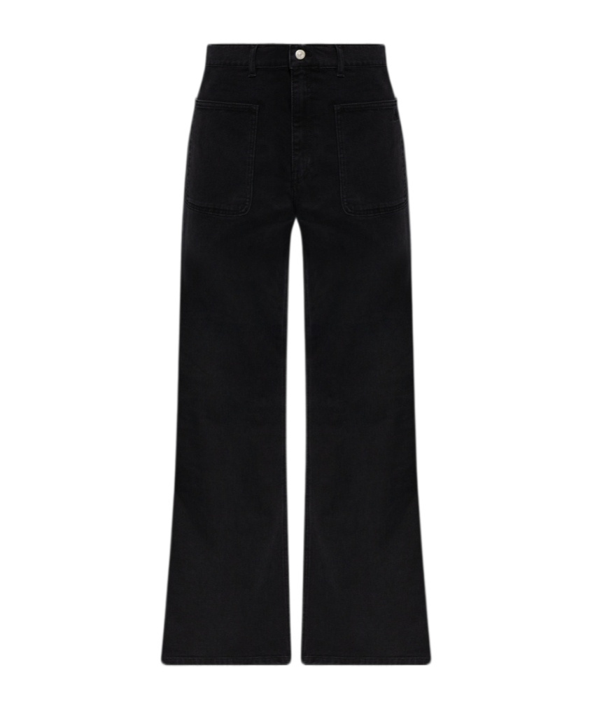 Courrèges Straight Jeans In Black