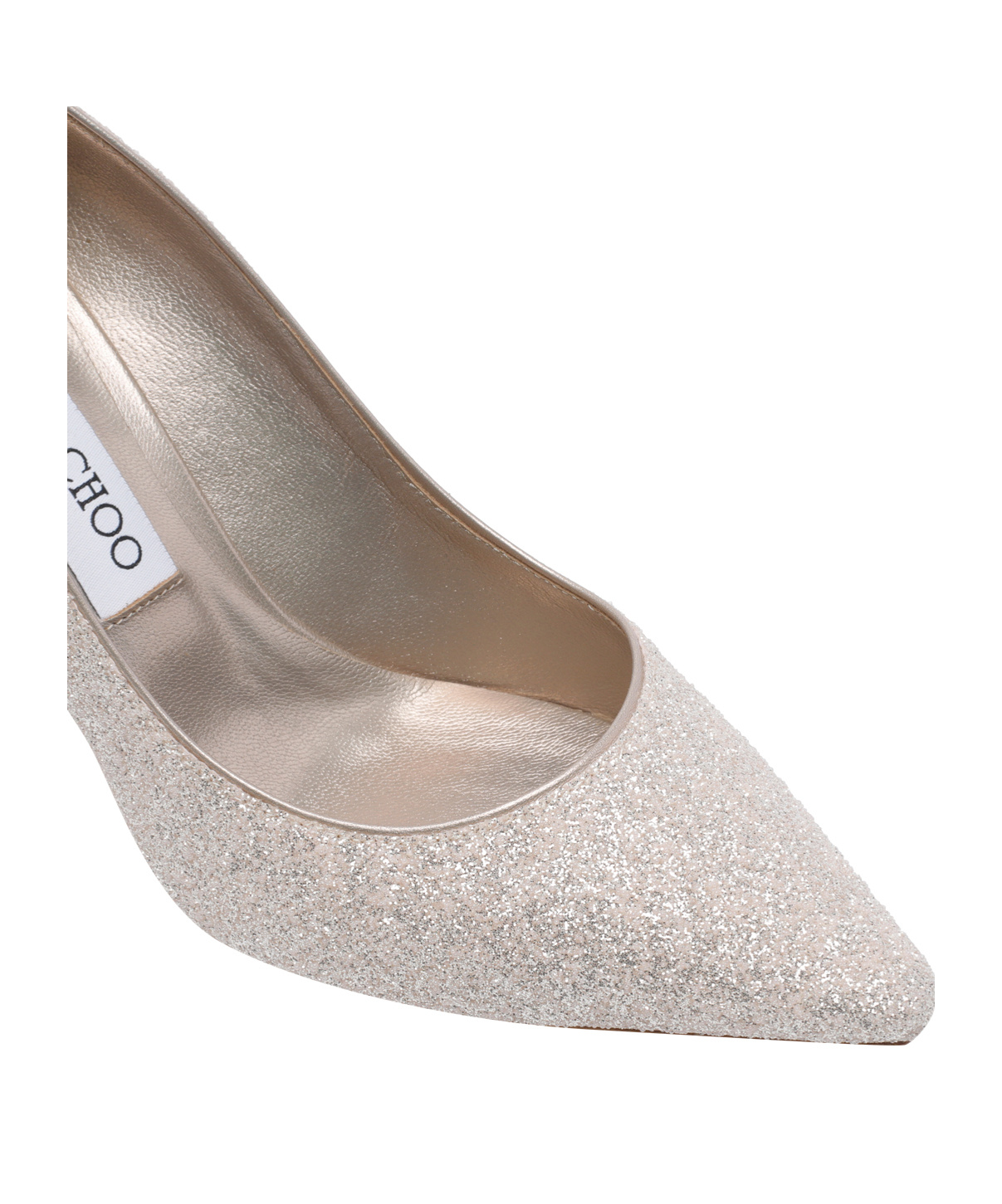 Jimmy Choo Romy 85 Glitter Pointy Toe Pumps In Silver