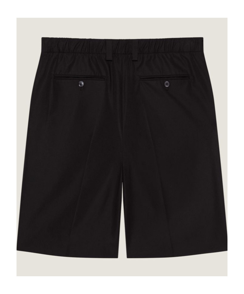 Givenchy Two-pleat Bermuda Shorts In Cotton In Black