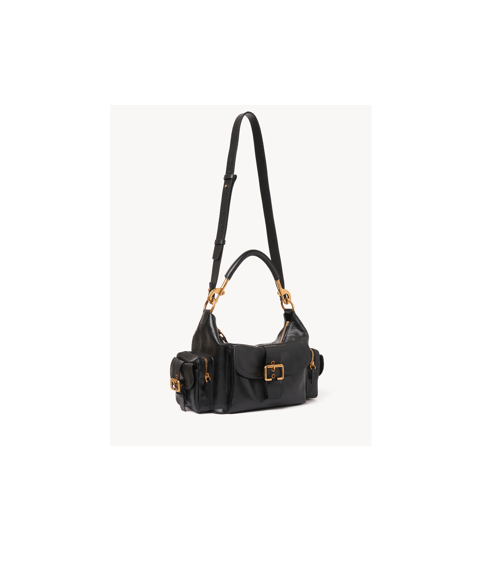 Shop Chloé Medium Camera Shoulder Bag In Black
