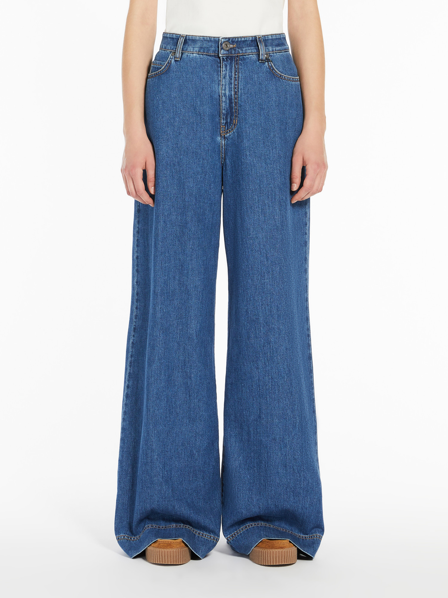 WEEKEND MAX MARA WIDE-LEG DENIM JEANS