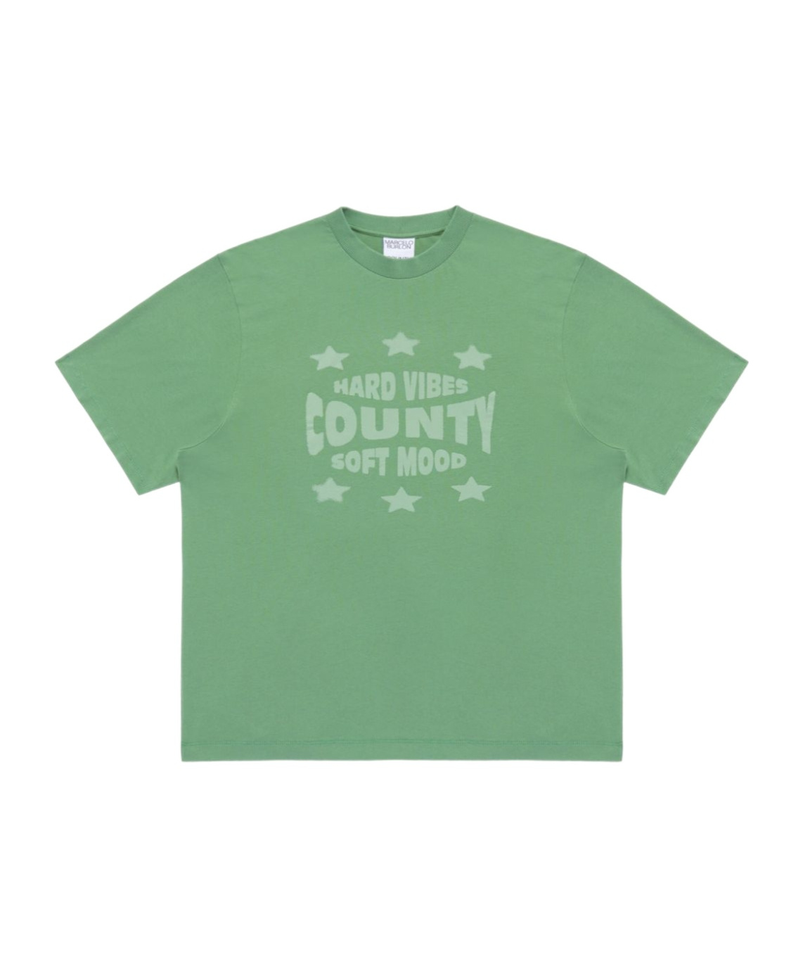 Marcelo Burlon County Of Milan Hard Vibes T-shirt In Green