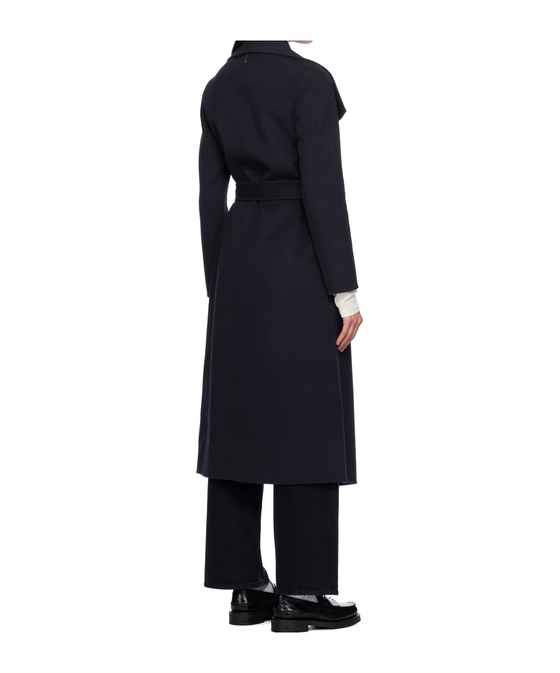 Mackage Mai Belted Wool Coat In Black