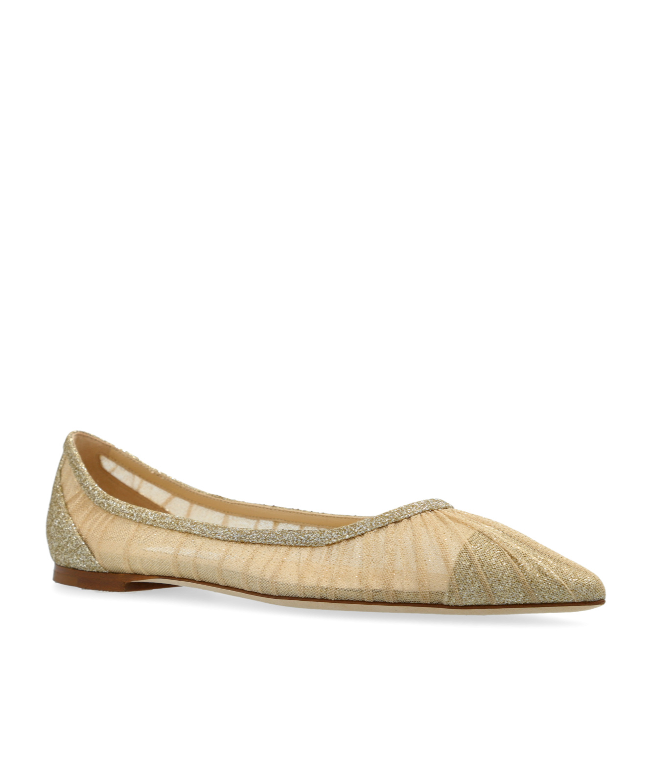 Jimmy Choo Love Ballerina Shoes In Nude