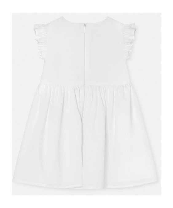 Versace Broderie Anglaise Dress In White
