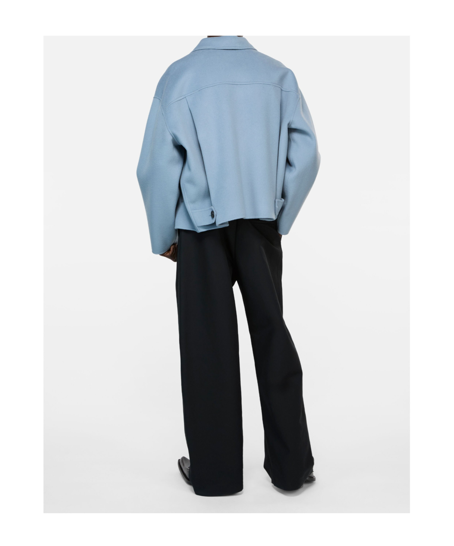 Acne Studios Zip-up Wool Jacket In Blue