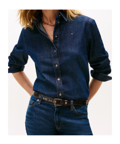 Tommy Hilfiger Regular Fit Denim Shirt In Blue