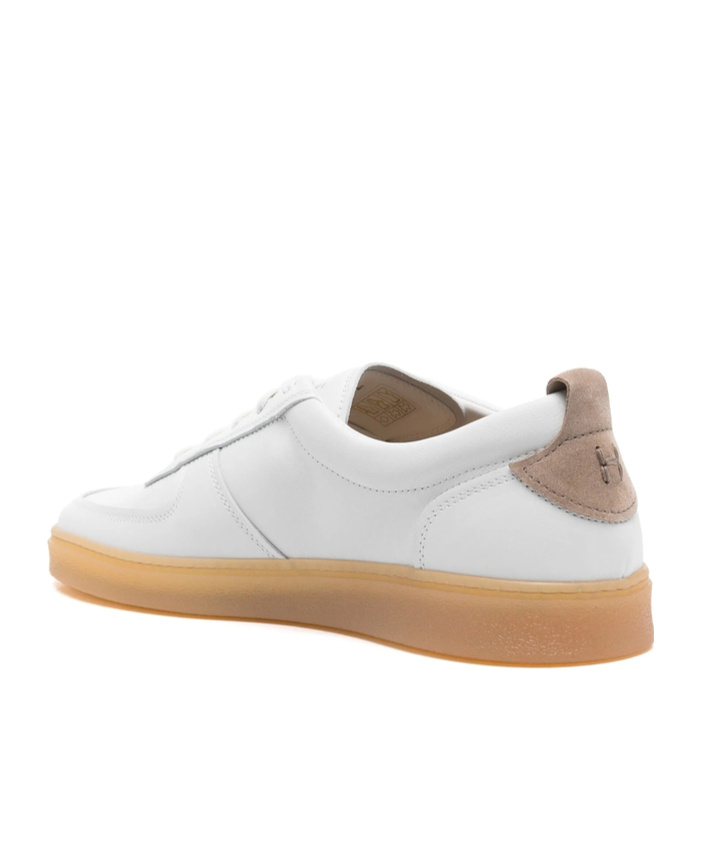 Henderson Baracco Round Head Low-cut Casual Shoes In White