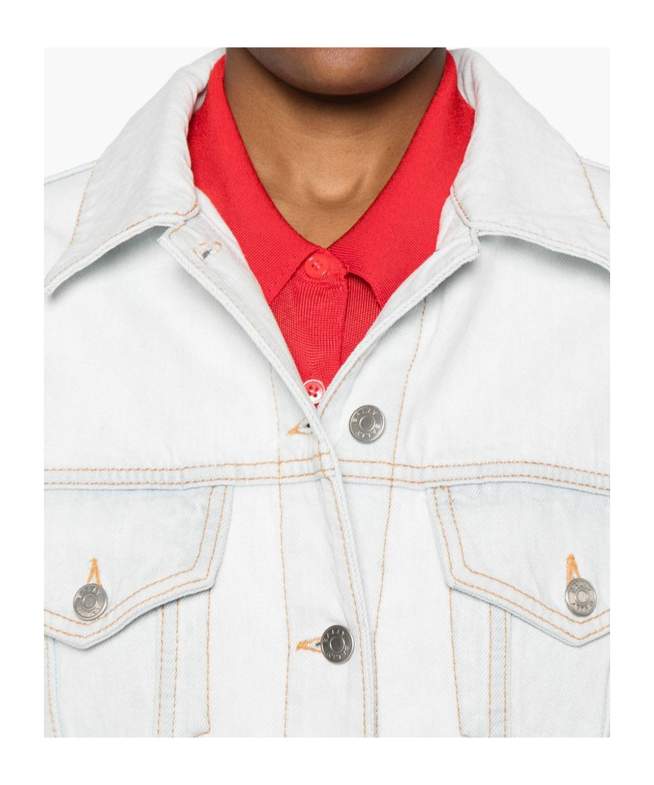Bally Knee Length Jacket Buttoned Cuffs In White