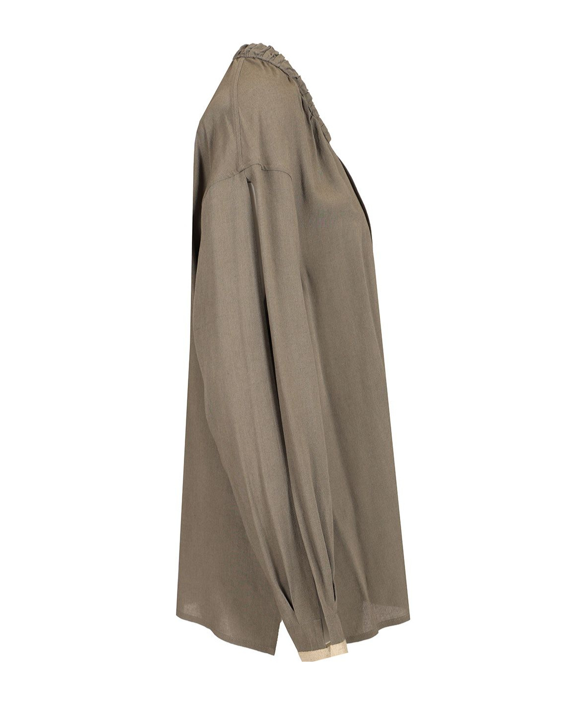 Durazzi Milano Charcoal Grey Blouse Shirts Grey In Grey