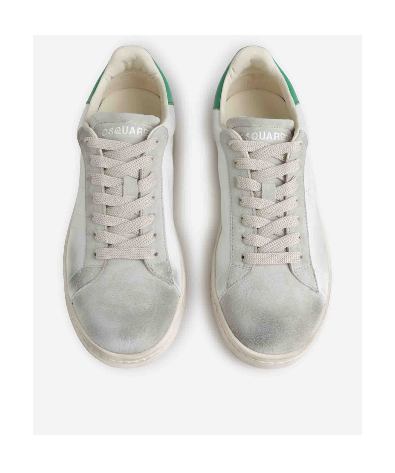 Shop Dsquared2 New Jersey Lace-up Sneakers In White