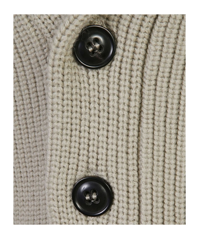 Drumohr Merino Wool Cardigan In Gray