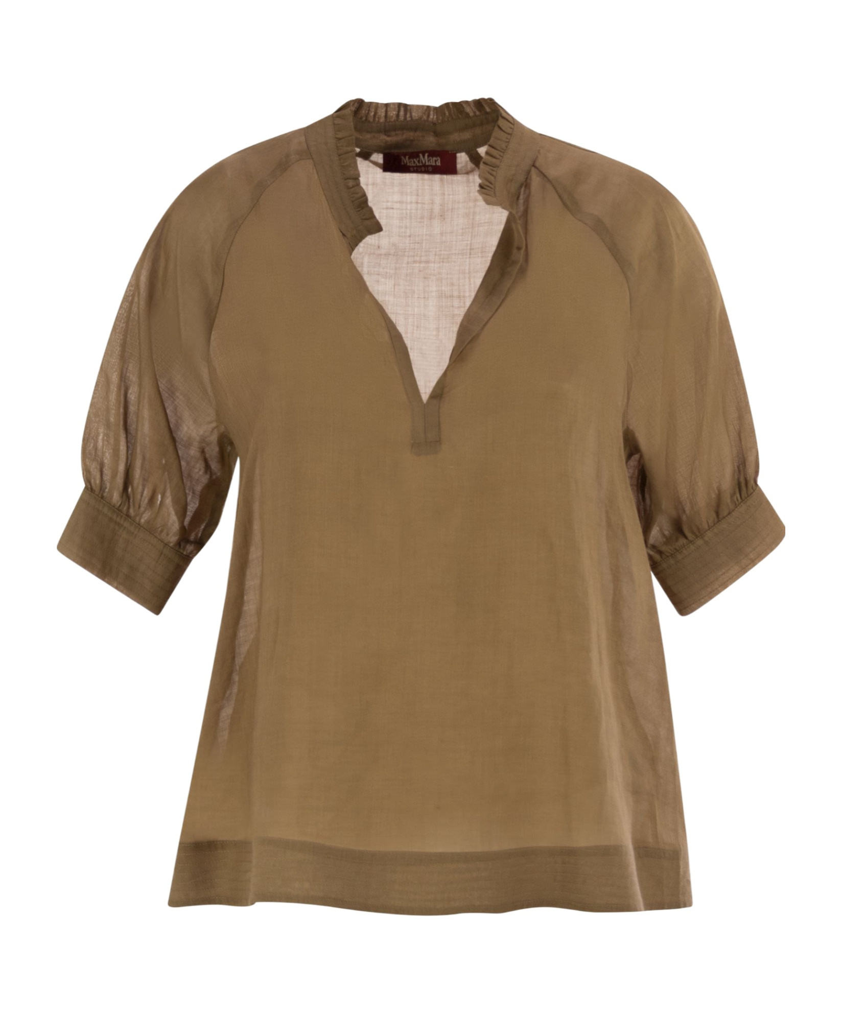 Max Mara Studio Orvieto V-neck Short-sleeved Top