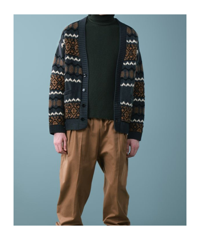 Shop Laneus Jacquard Cardigan In Black
