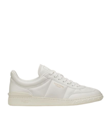 Valentino Upvillage Low Top Nappa Leather Sneaker In White