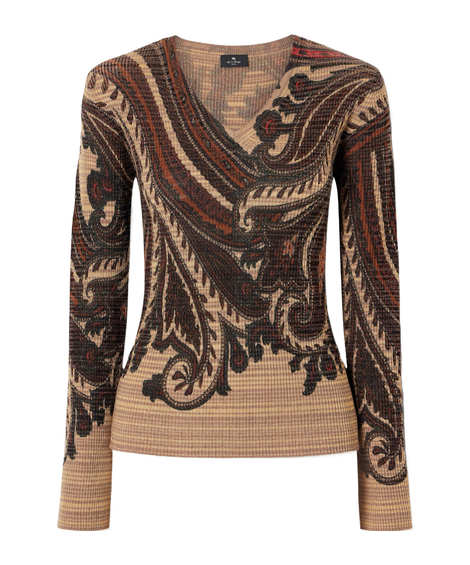 Etro Paisley Printed Knit Sweater In No