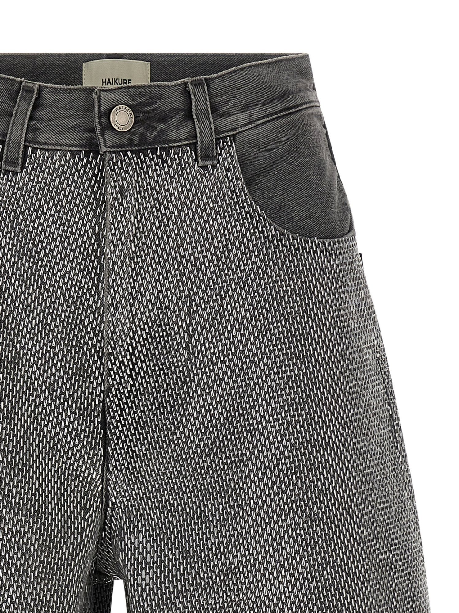 Haikure Bermuda Shorts With Pockets And Belt Loops In Black