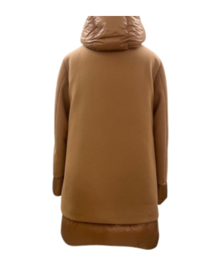 Herno Hooded Down Jacket In Brown